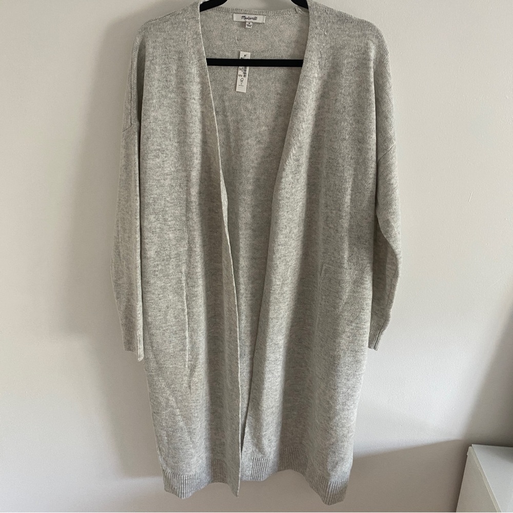 NWT madewell duster cardigan heather cloud